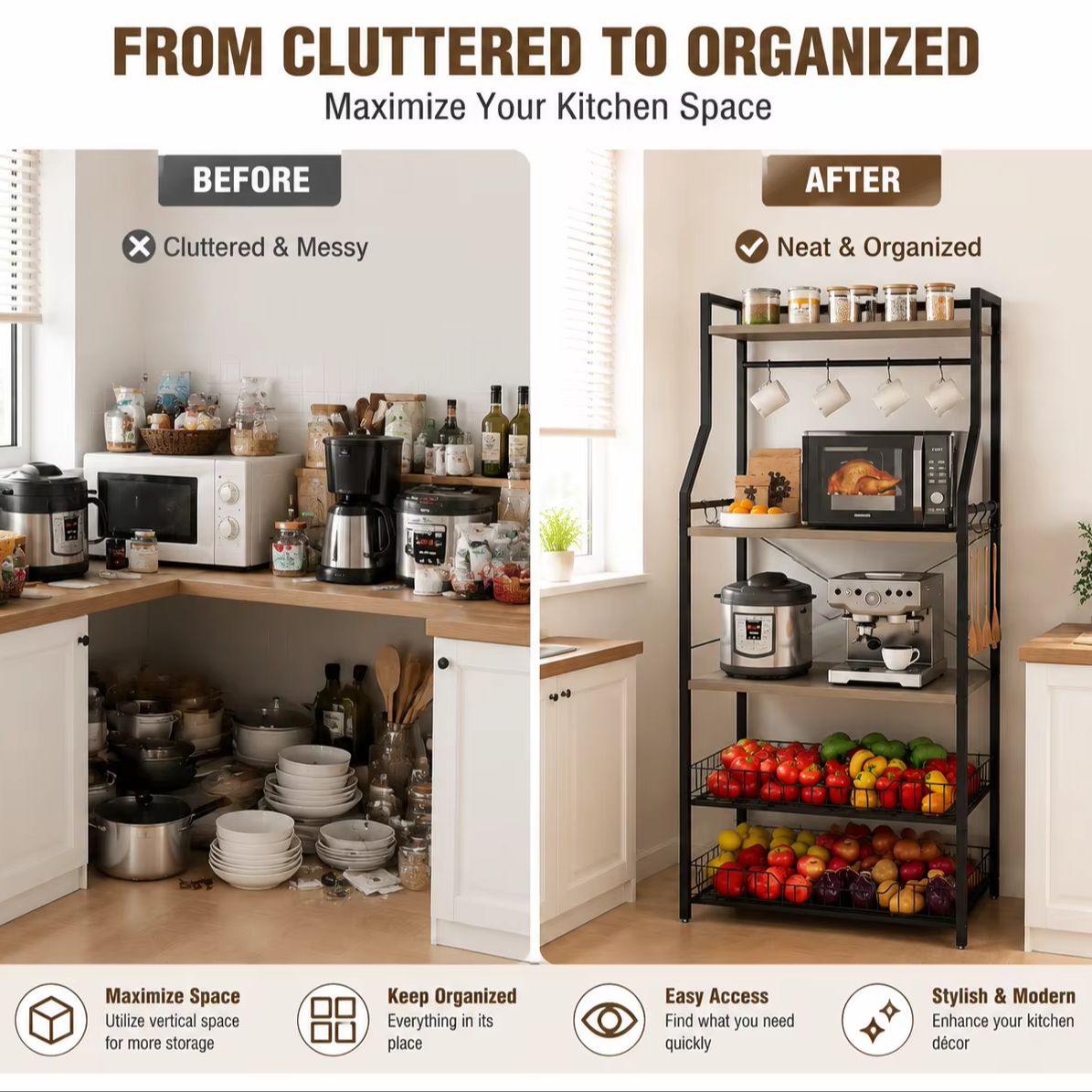 5-poziomowy regał kuchenny z p – Kitchen Baking Rack recenzja i cena