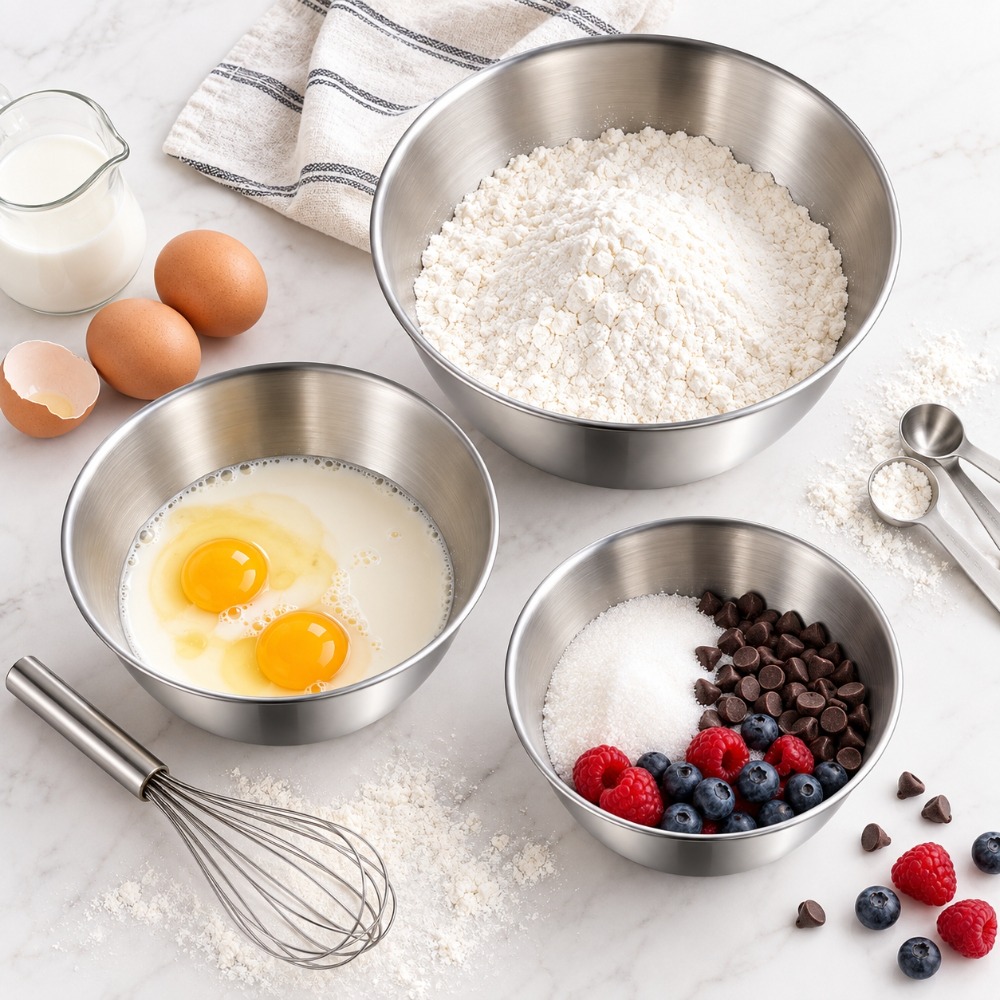 Zestaw 3 miski do mieszania ze – Baking Kitchen Set recenzja i cena